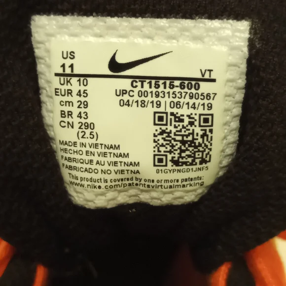 Nike Air Zoom Ghost Racer New York Marathon Big Apple Men's 11 Running Shoes - Picture 6 of 8